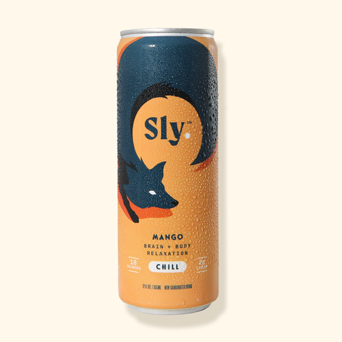 Sly™ CHILL Mango - Brain + Body Relaxation Drink (4-pk 12oz cans)