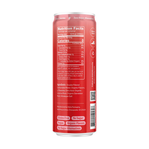 Raspberry Stabilize | Functional Sparkling Water (12oz Individual cans)