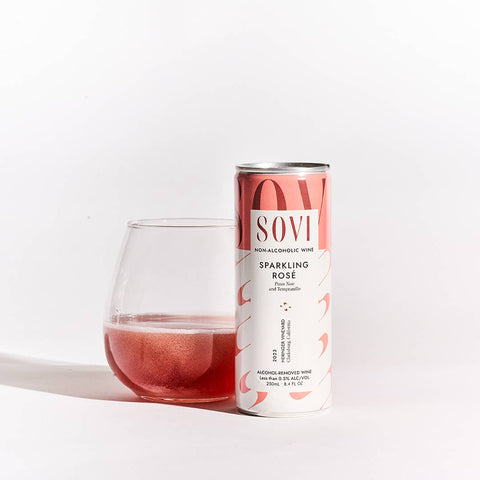 Sparkling Rosé - Non-Alcoholic Wine - (8.4oz Individual Cans)